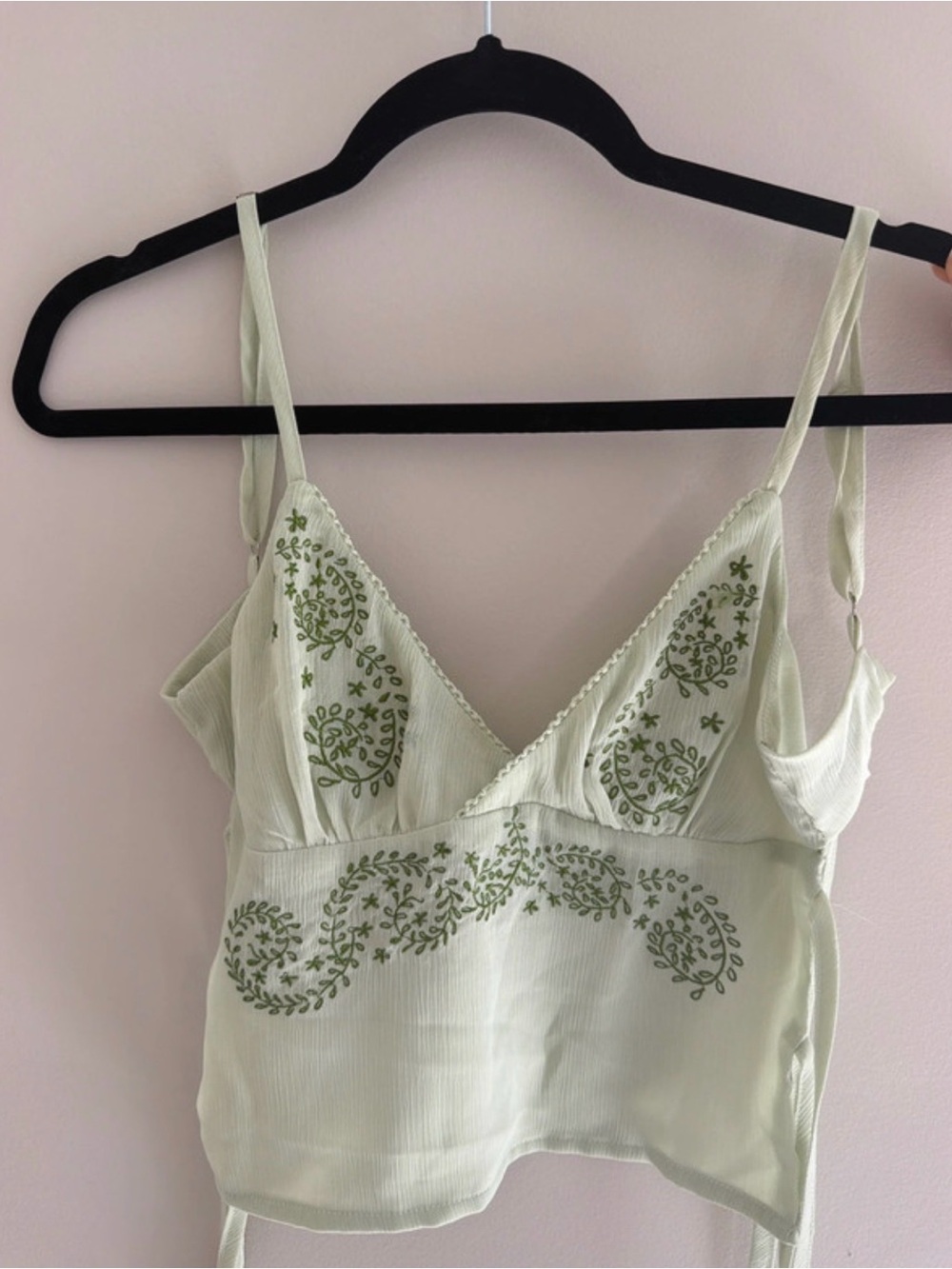 Princess Polly Pale Mint Embroidered Camisole